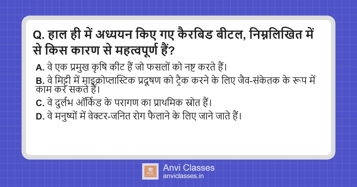 Carabid Beetles: Bioindicators of Microplastic Pollution