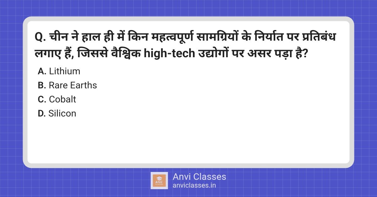China’s Rare Earth Export Controls