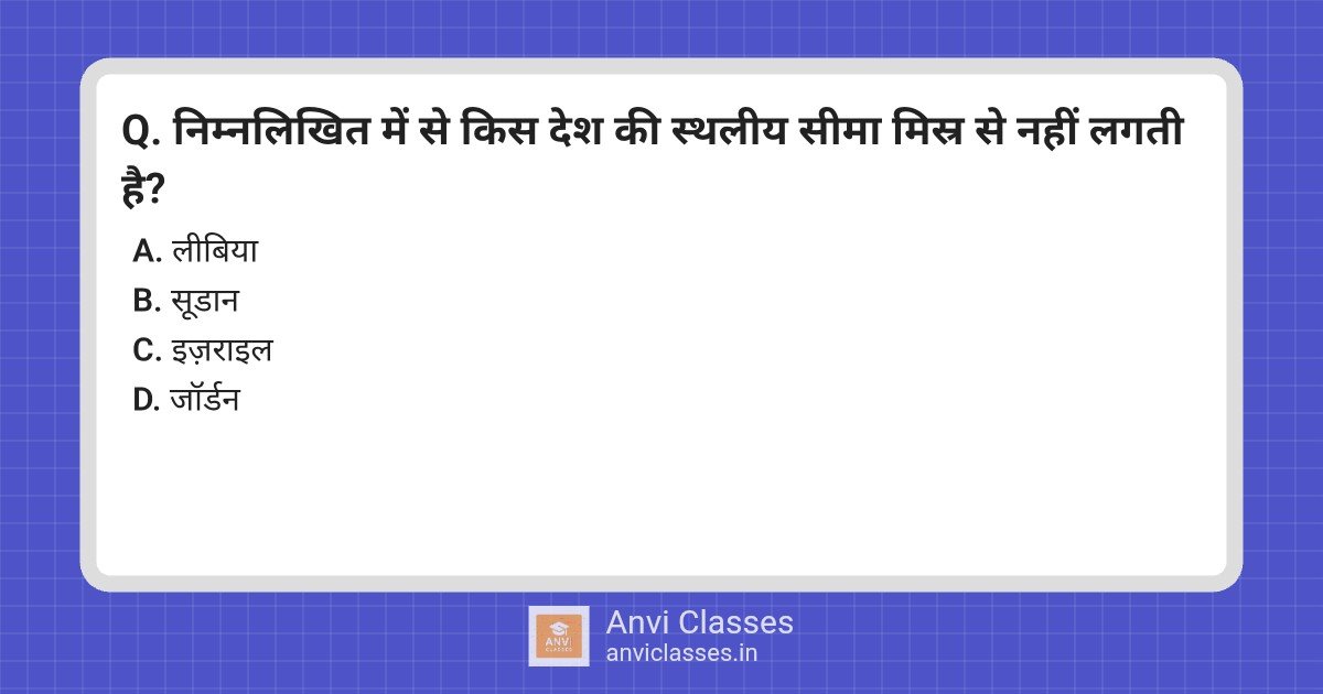 Egypt’s Land Borders: Which Country Doesn’t Share?