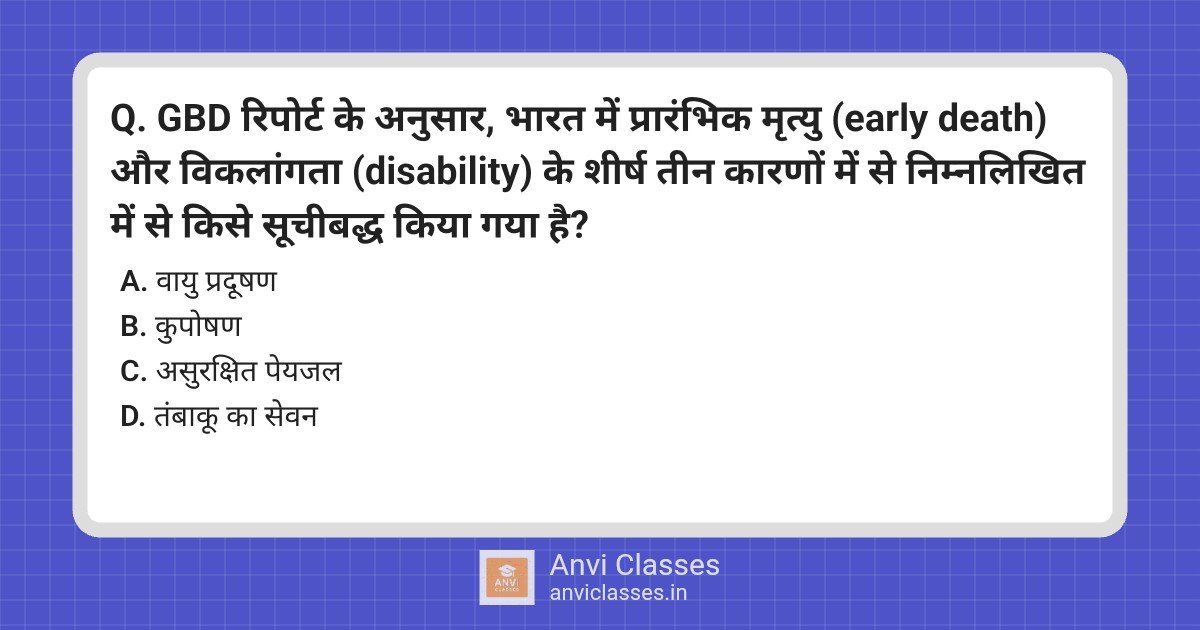 GBD Report: Top Causes of Early Death in India