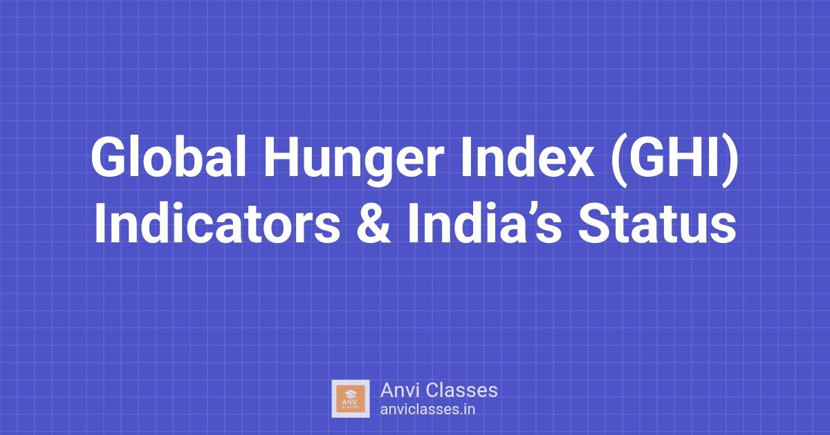 Global Hunger Index (GHI) Indicators & India’s Status