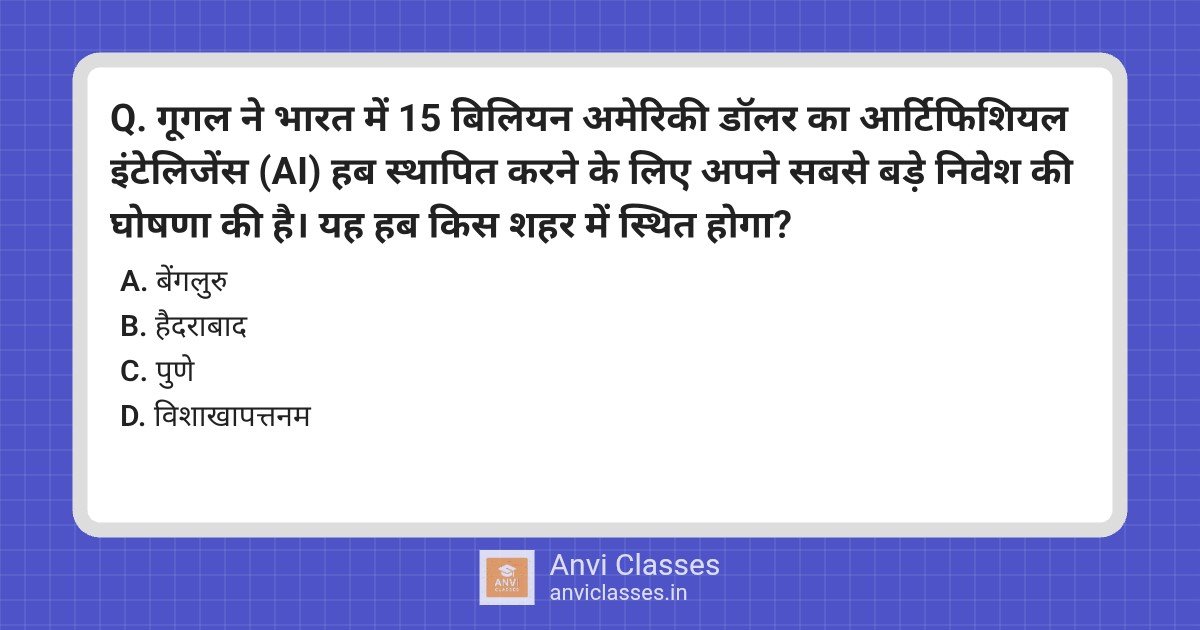 Google’s Largest India AI Hub Location