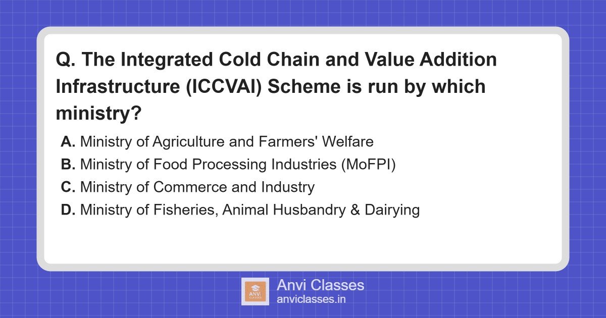 ICCVAI Scheme & Ministry of Food Processing