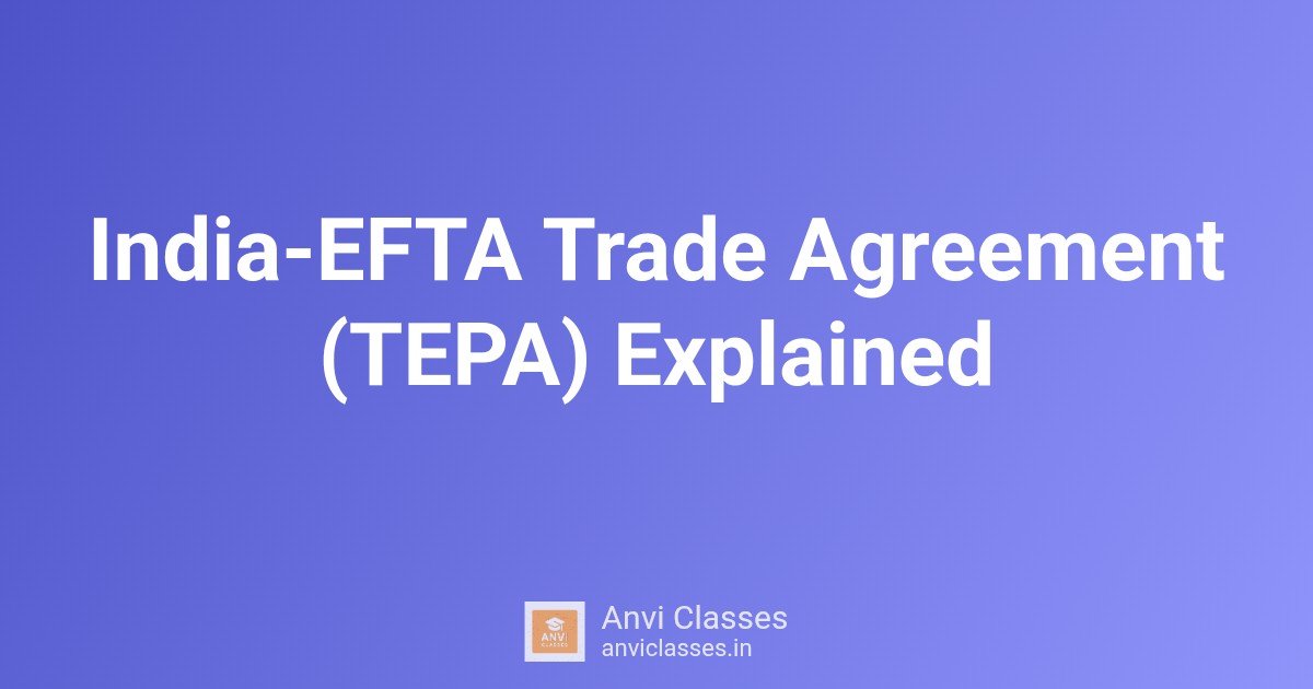 India-EFTA Trade Agreement (TEPA) Explained