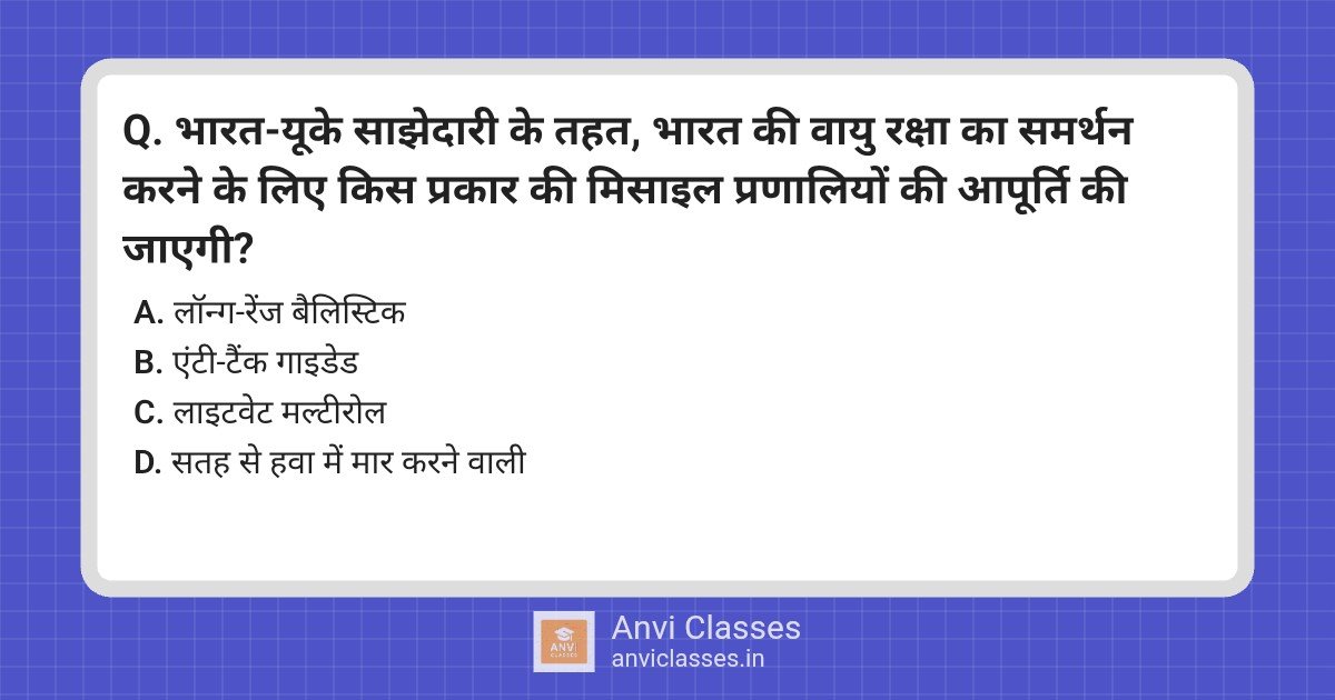 India-UK Missile Systems Partnership for Air Defense