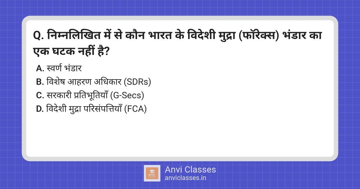 India’s Forex Reserves: Not G-Secs