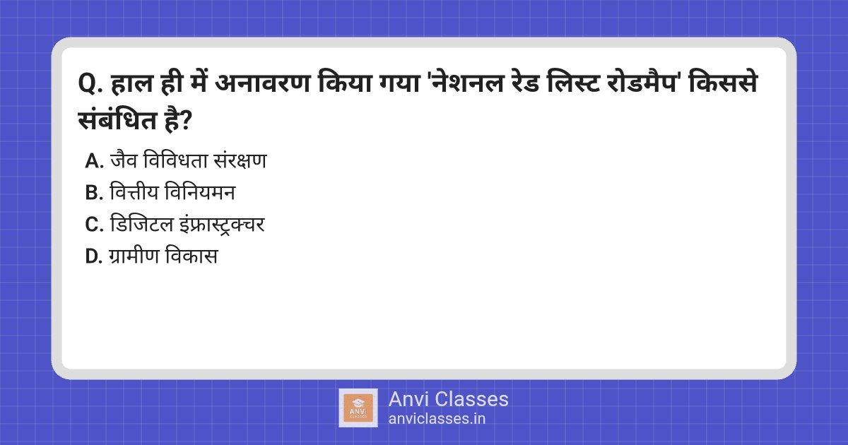 National Red List Roadmap & Biodiversity Conservation