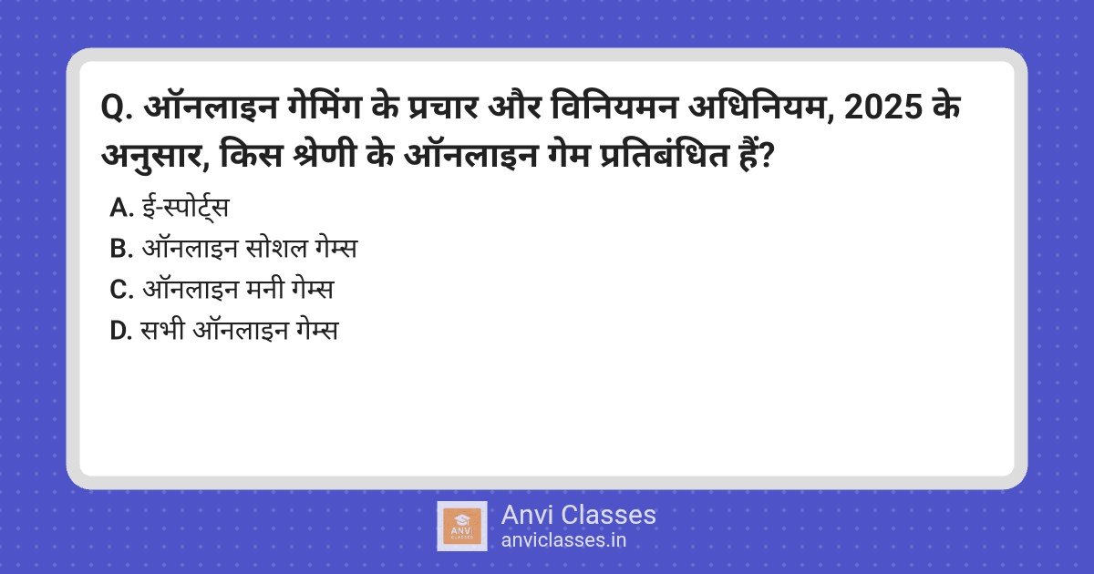 Online Gaming Act 2025: Prohibited Game Categories
