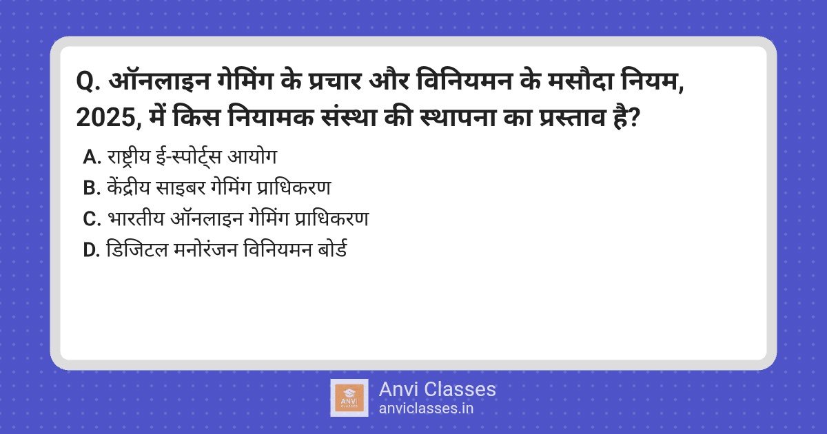 Online Gaming Rules 2025: Proposed Regulatory Body