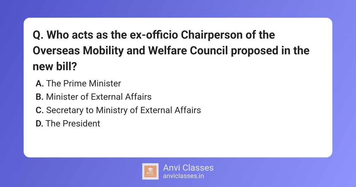 Overseas Mobility Council Chairperson & New Bill