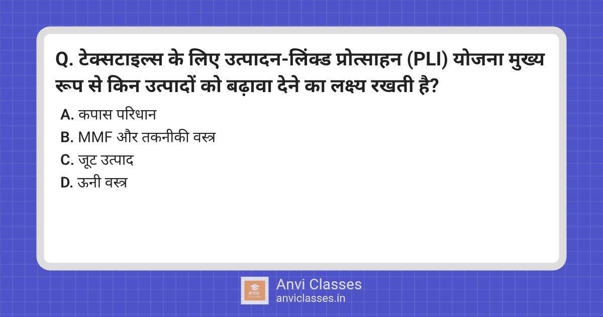 PLI Scheme for Textiles: MMF & Technical Textiles