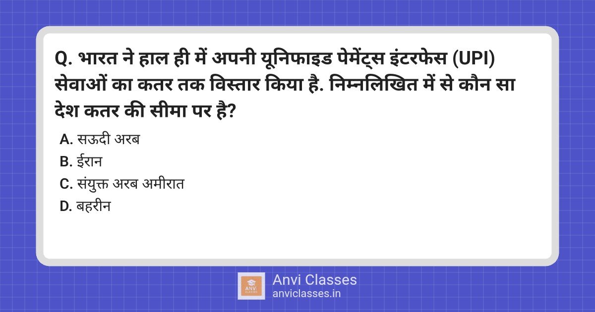 Qatar’s Land Border & India-UPI Expansion