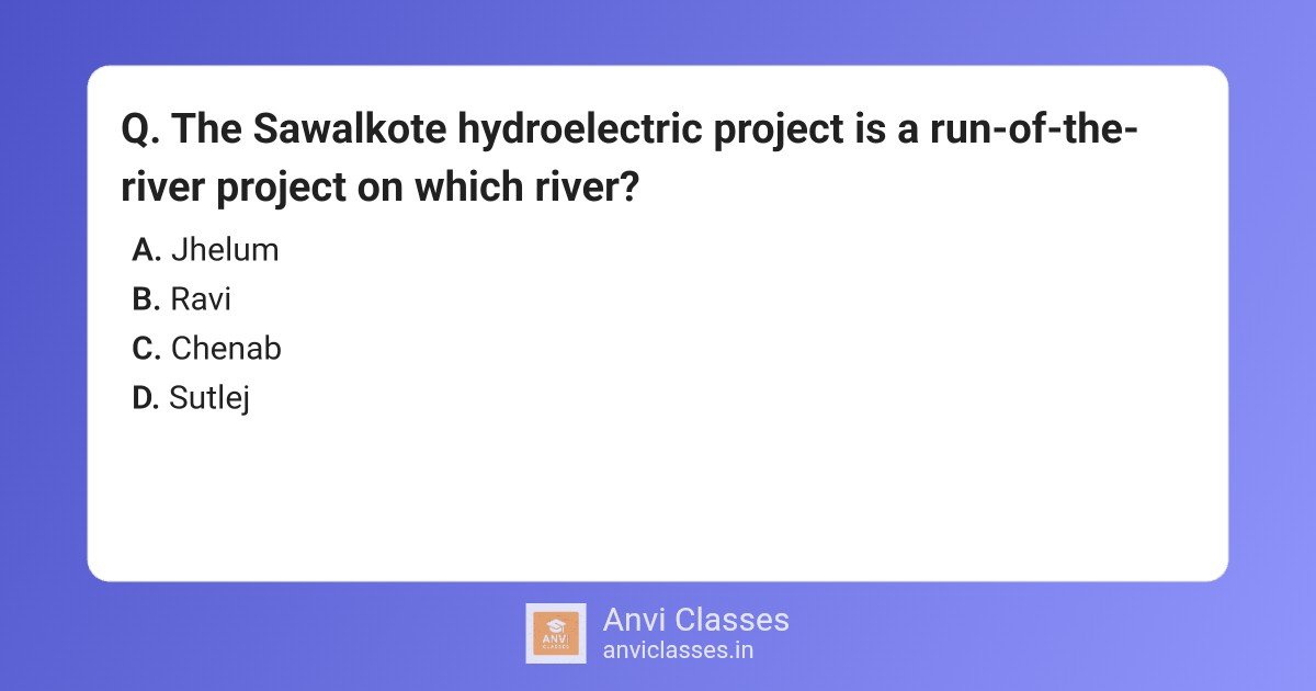 Sawalkote Hydroelectric Project River: Chenab