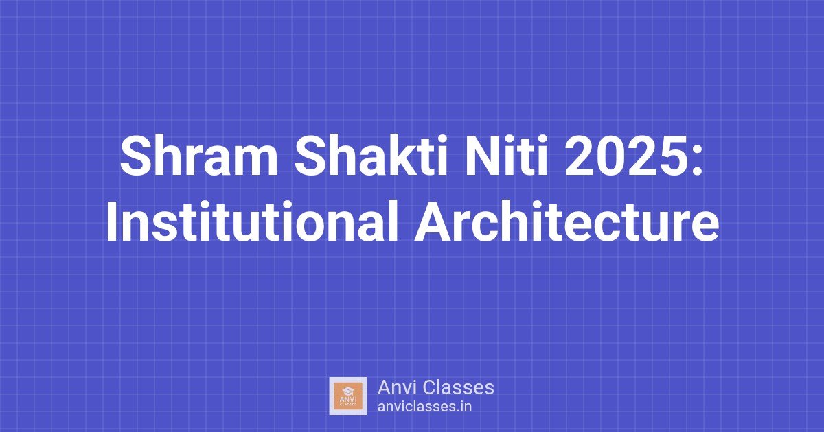 Shram Shakti Niti 2025: Institutional Architecture