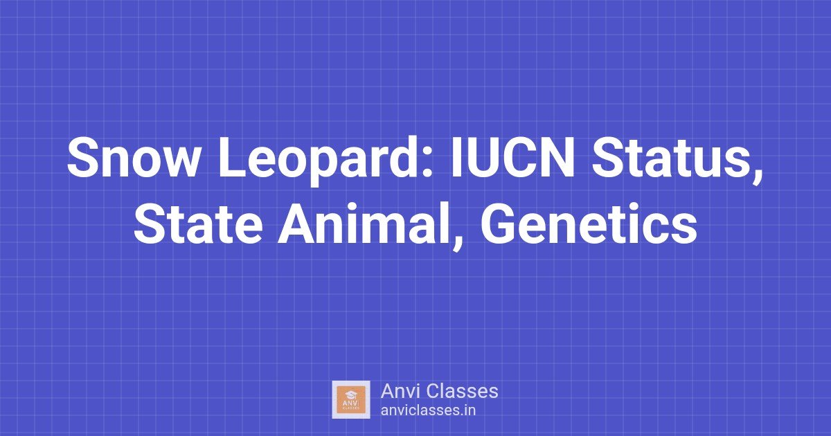 Snow Leopard: IUCN Status, State Animal, Genetics