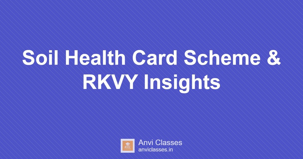 Soil Health Card Scheme & RKVY Insights