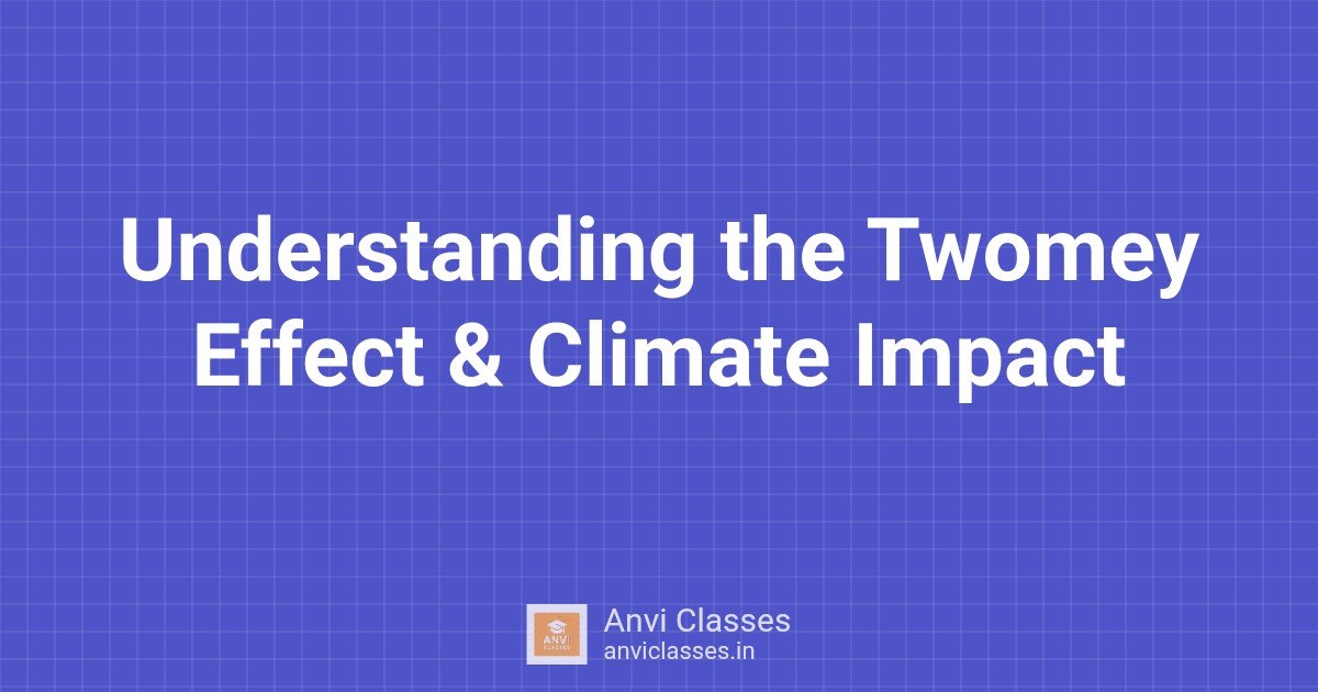 Understanding the Twomey Effect & Climate Impact