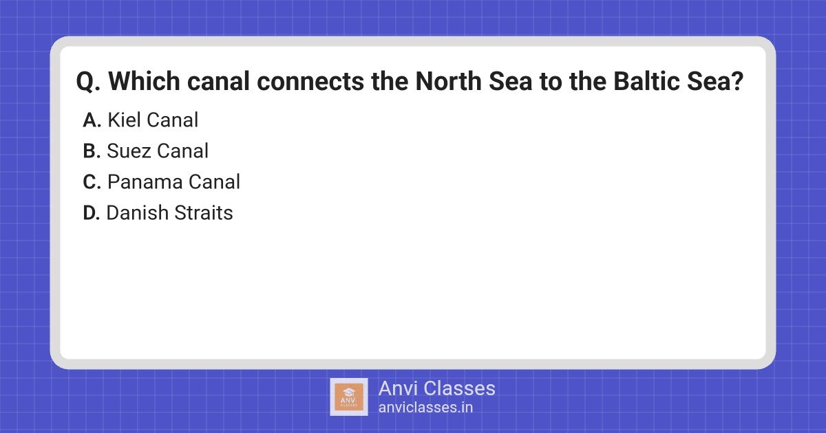 Canal Connecting North Sea to Baltic Sea
