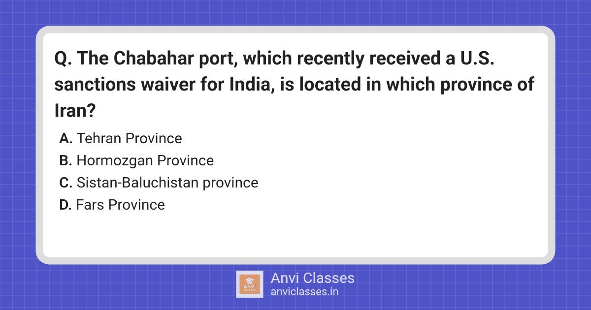 Chabahar Port Location & Iran Provinces