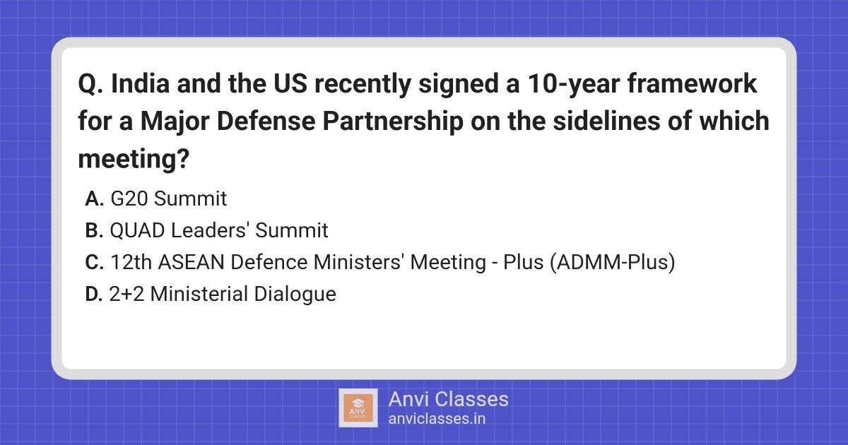 India-US Defense Partnership at ADMM-Plus Meeting