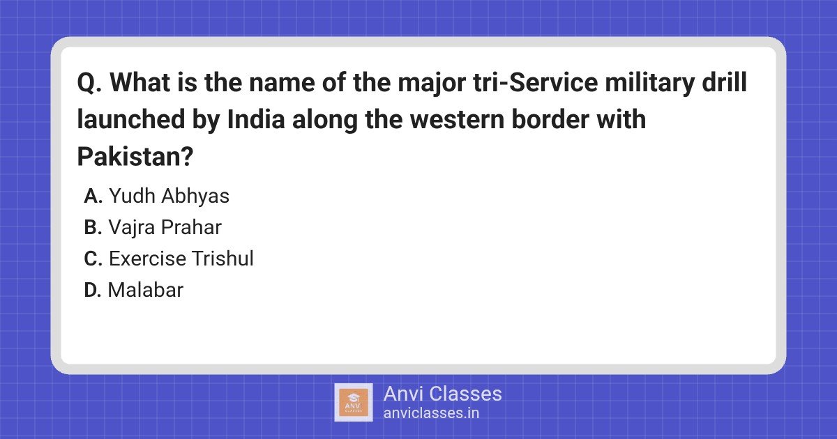 India’s Tri-Service Military Drill: Exercise Trishul & Defense
