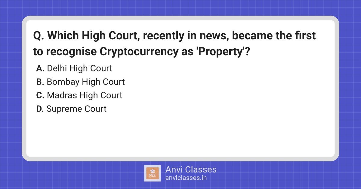 Madras HC Recognizes Cryptocurrency as Property