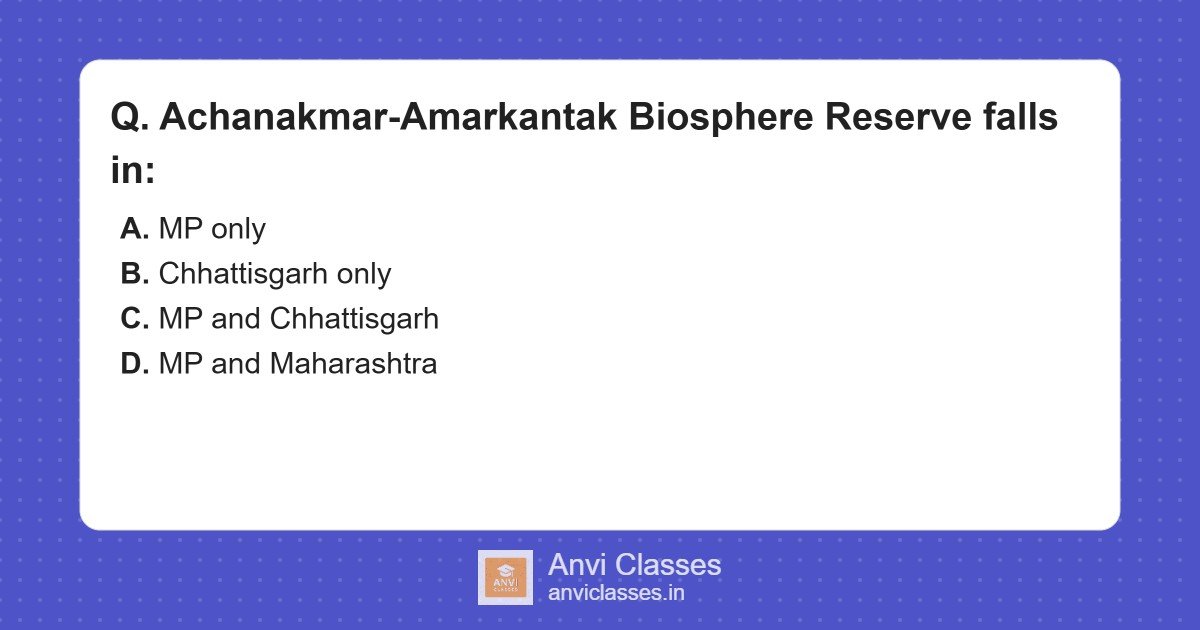 Achanakmar-Amarkantak Biosphere Reserve States