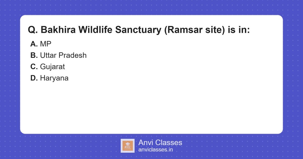 Bakhira Wildlife Sanctuary Location