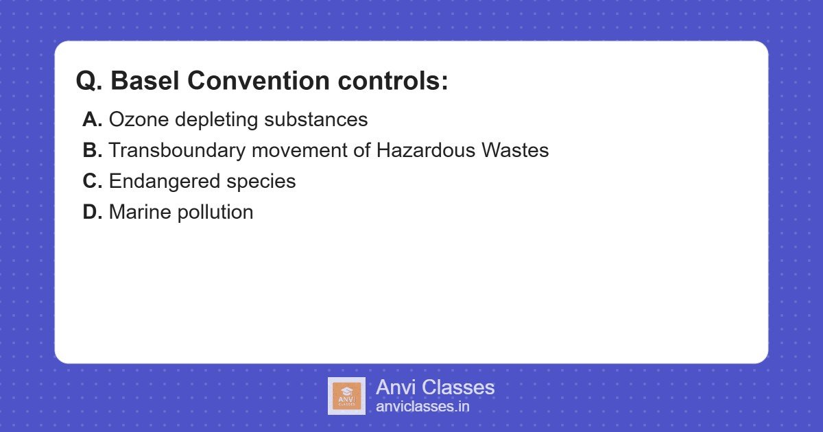 Basel Convention: Hazardous Waste Movement