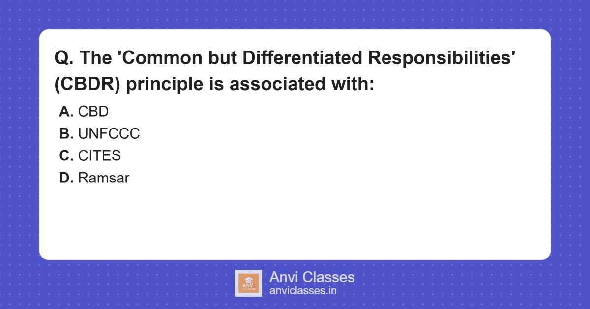 CBDR Principle & UNFCCC in Climate Governance