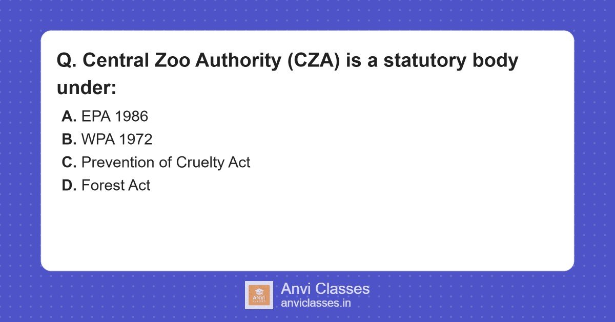 Central Zoo Authority and Wildlife Protection Act