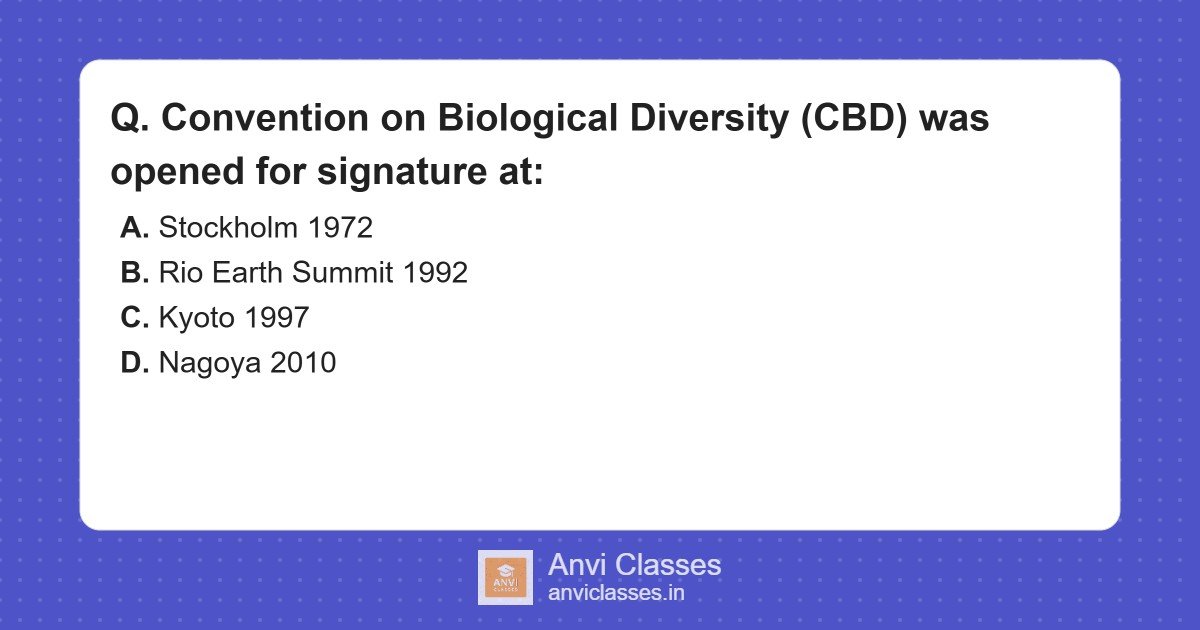 Convention on Biological Diversity Signature Location