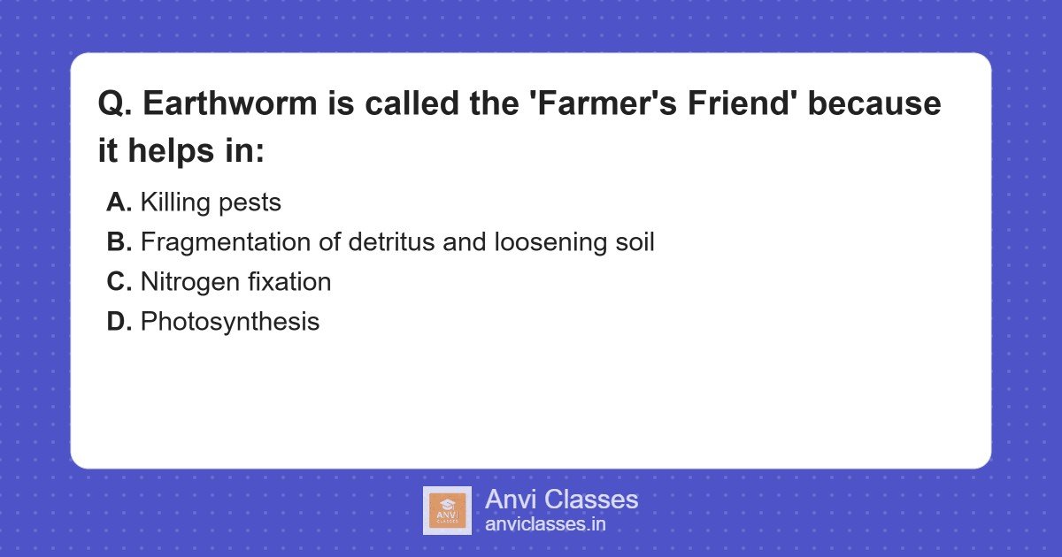 Earthworm’s Role as Farmer’s Friend