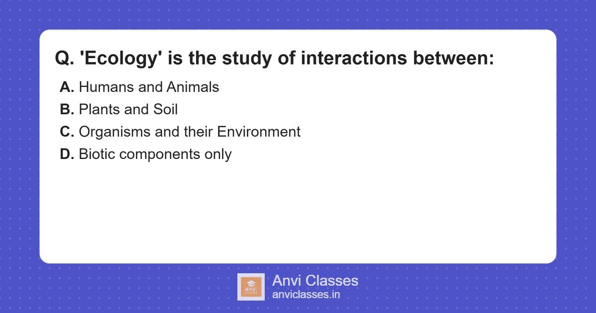 Ecology: Organisms & Environment Study