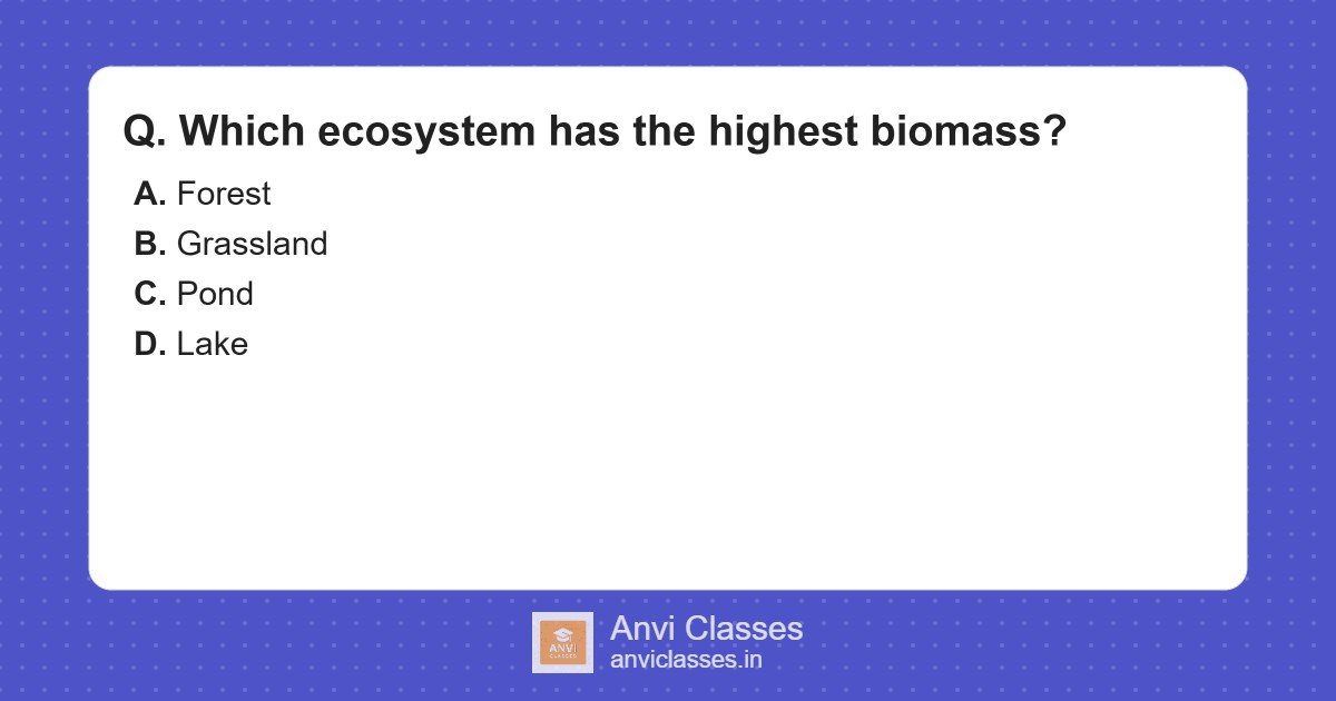 Ecosystem Biomass Comparison