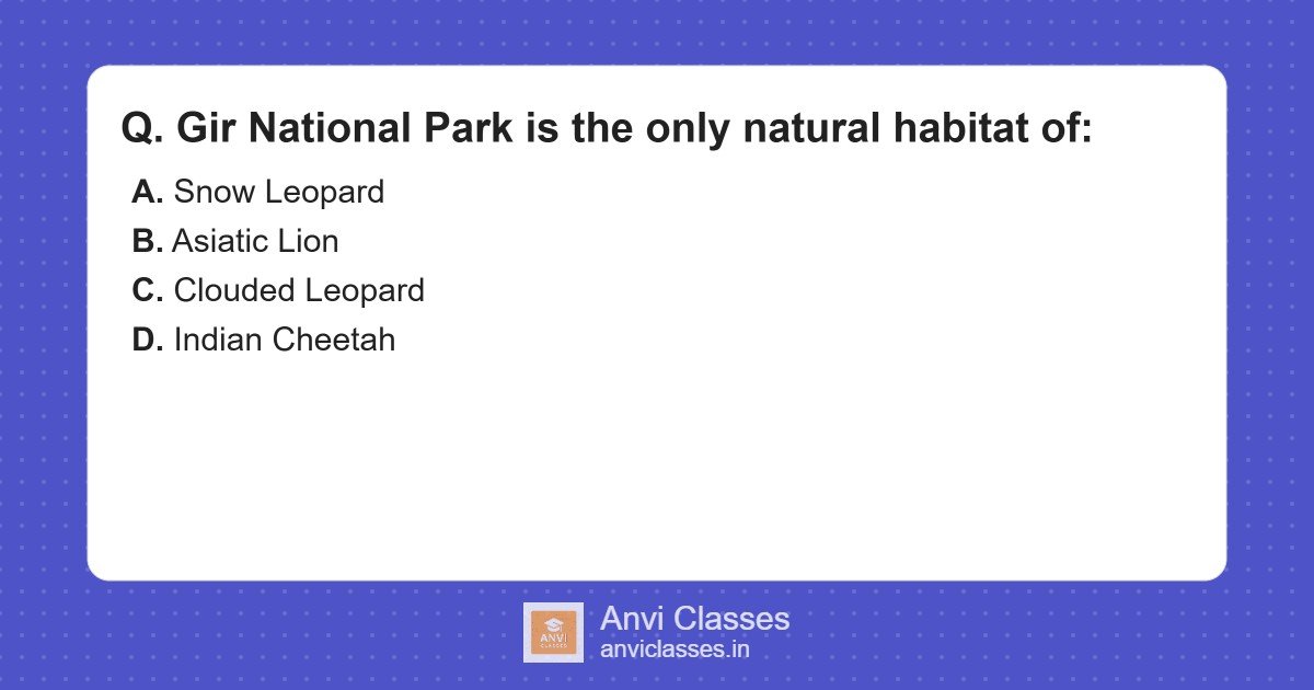 Gir National Park & Asiatic Lion Habitat