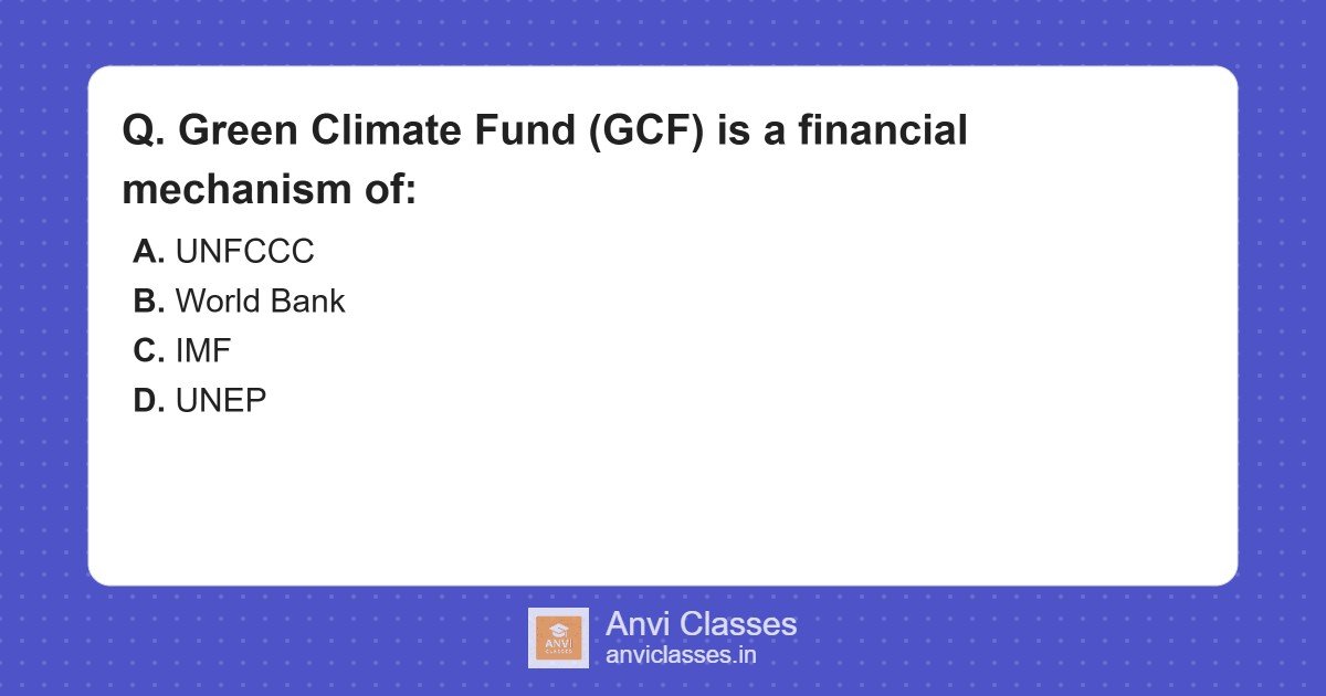 Green Climate Fund: Financial Arm of UNFCCC