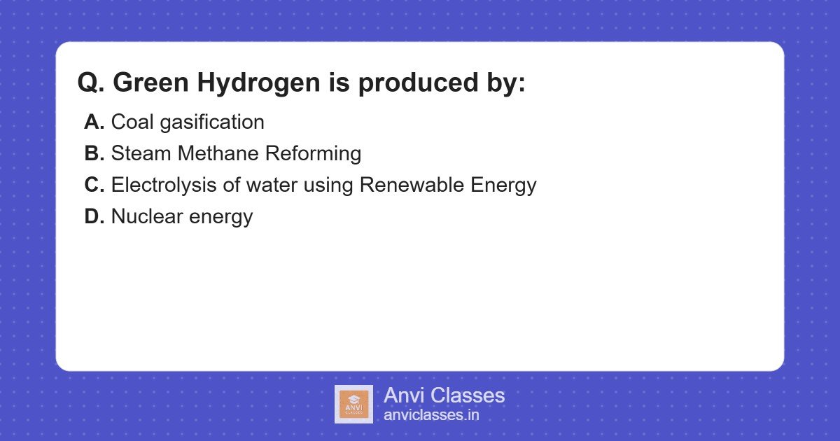 Green Hydrogen Production Method