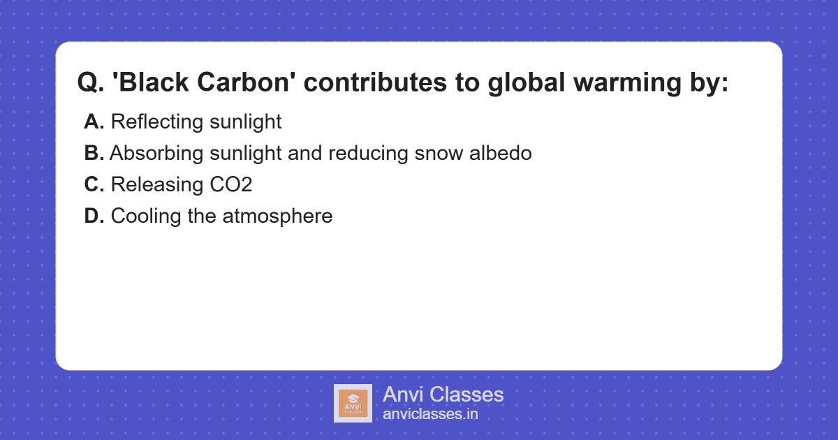 How Black Carbon Contributes to Global Warming