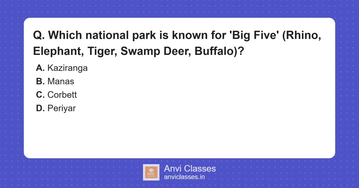 Kaziranga National Park: Home to India’s Big Five