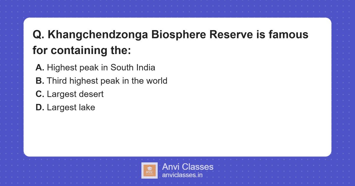 Khangchendzonga Biosphere Reserve Famous Feature