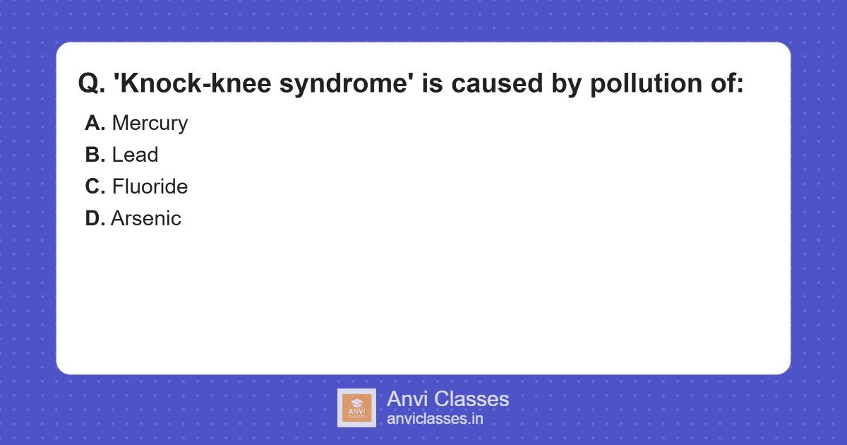 Knock-knee Syndrome Cause | Fluoride Pollution
