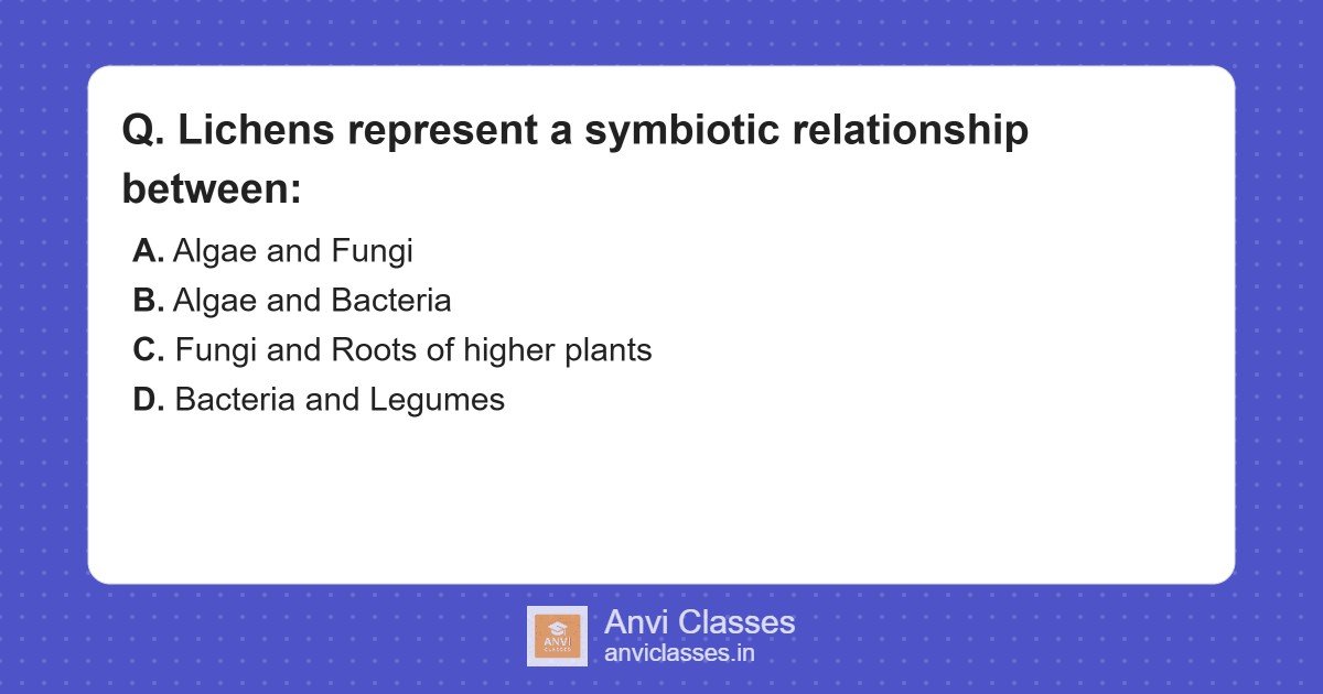 Lichens: Algae & Fungi Symbiotic Relationship
