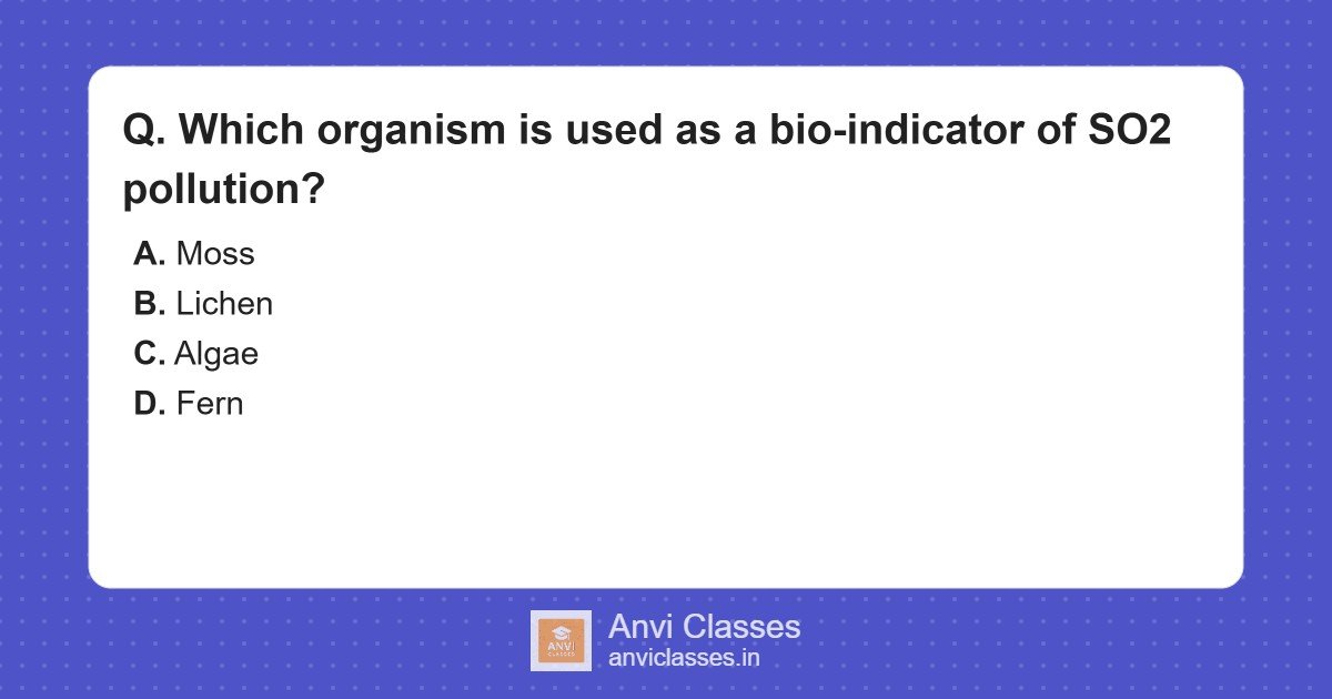 Lichens as SO2 Bio-indicators