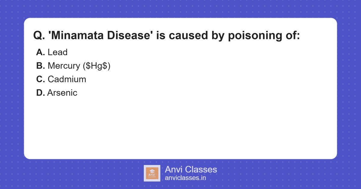 Minamata Disease Cause: Mercury Poisoning
