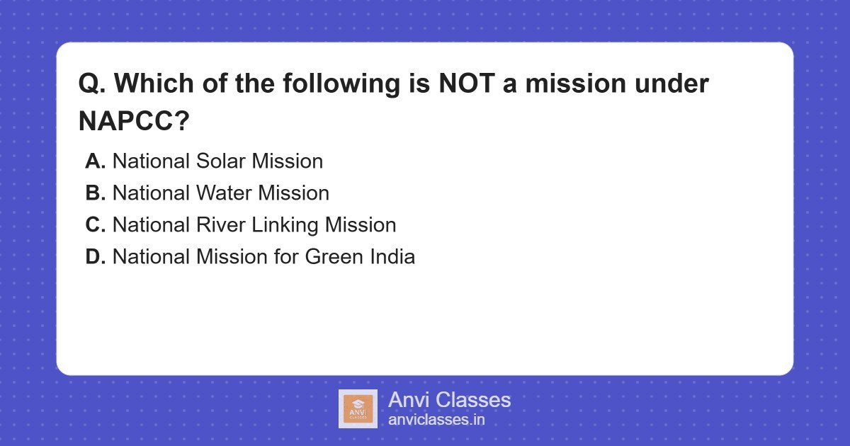 NAPCC Missions: Identifying Non-Climate Related Programs