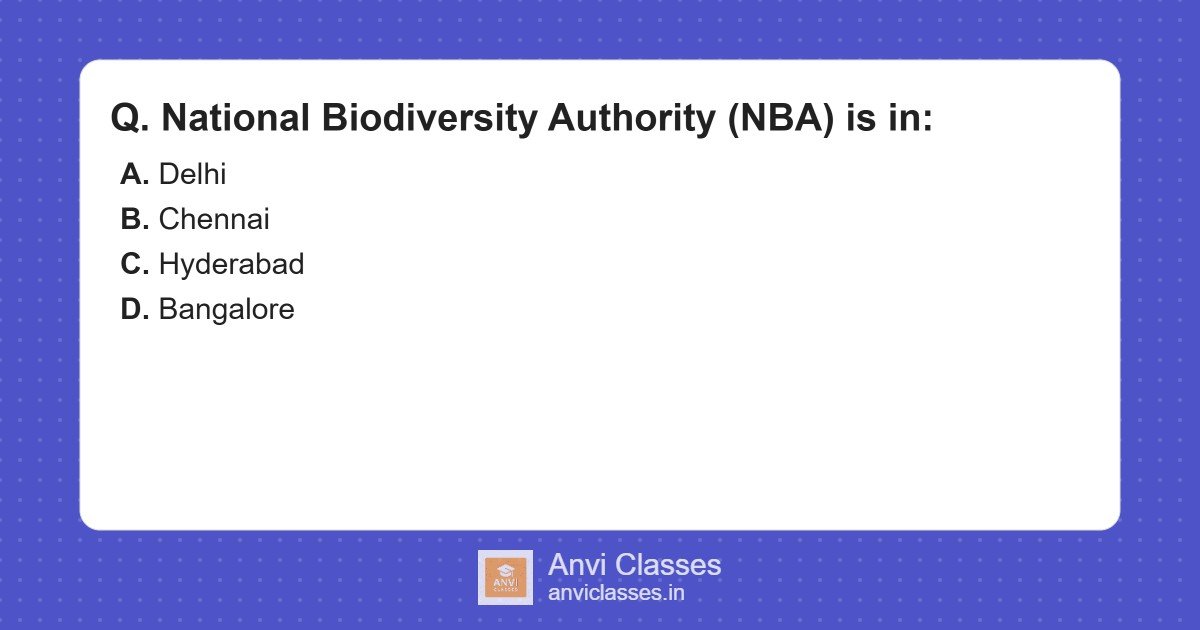 National Biodiversity Authority Location