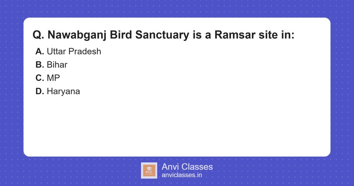 Nawabganj Bird Sanctuary: Ramsar Site in UP