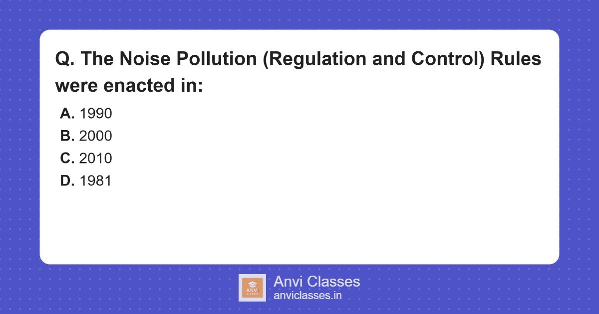 Noise Pollution Rules 2000