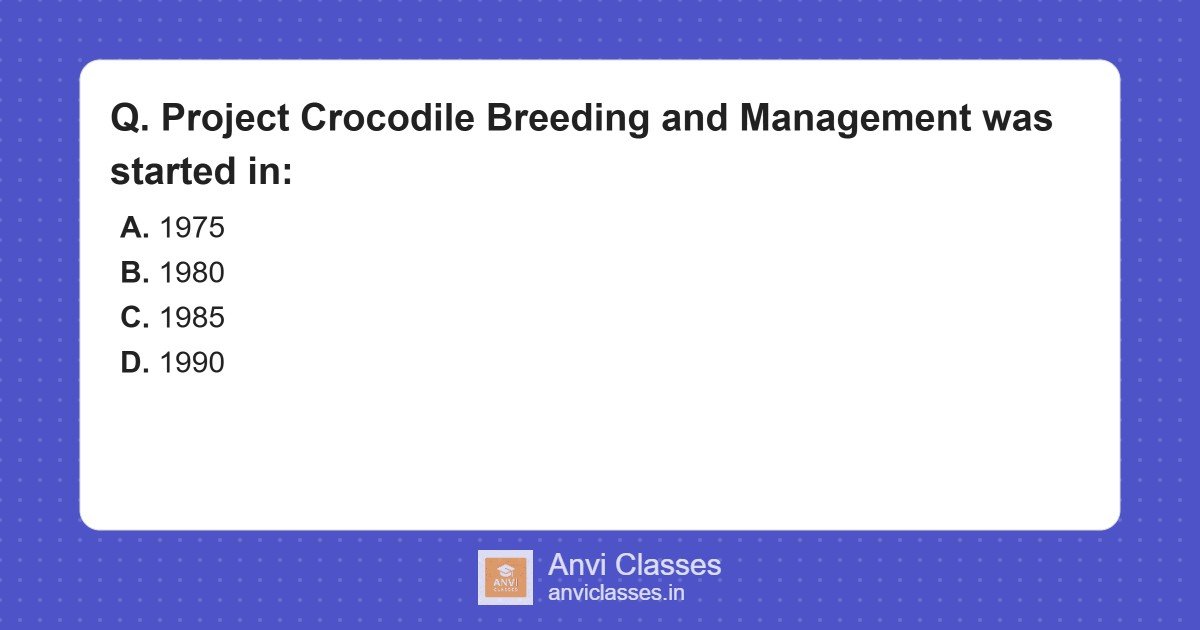 Project Crocodile Breeding Launch Year